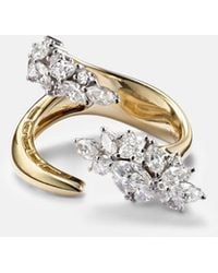 YEPREM - Golden Strada 18Kt And Ring With Diamonds - Lyst