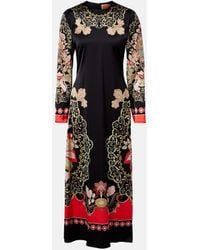 La DoubleJ - Cornucopia Placee Ruffled Midi Dress - Lyst
