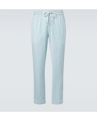 Vilebrequin - Parc Striped Wool-Blend Slim Pants - Lyst
