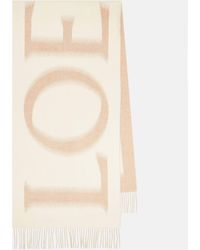 Loewe - Logo Wool And Cashmere Scarf - Lyst