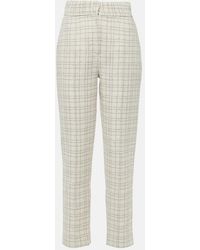 Elie Saab - Pantalones de tweed de mezcla de algodon - Lyst