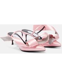 Area - X Sergio Rossi Marquise Crystal-Embellished Mules - Lyst