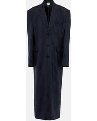 Vetements - Abrigo Oversized De Lana A Rayas - Lyst