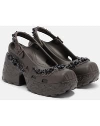 Simone Rocha - X Crocs Embellished Slingback Pumps - Lyst