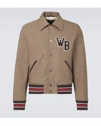 Wales Bonner - Homecoming Checked Varsity Jacket - Lyst