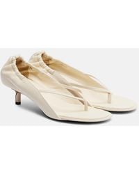 Jacquemus - Leather Thong Sandals - Lyst