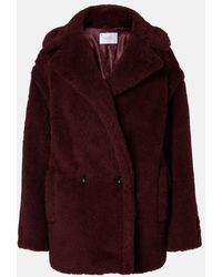 Max Mara - Olga Apaca, Wool And Silk Peacoat - Lyst