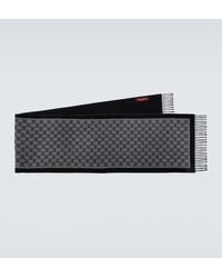 Gucci - Bufanda De Lana En Jacquard Con Gg - Lyst
