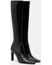 Saint Laurent - Stiefel Francoise 95 Aus Leder - Lyst