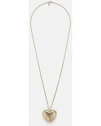Sydney Evan - Puffy Icon Wallpaper Heart 14Kt Necklace With Diamonds - Lyst