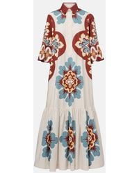La DoubleJ - Artemis Printed Cotton Shirtdress - Lyst