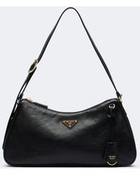 Prada - Aimee Large Leather Shoulder Bag - Lyst
