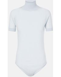 Alaïa - Wool Bodysuit - Lyst