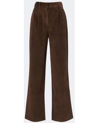 AYA MUSE - Aven Cotton-Blend Corduroy Wide-Leg Pants - Lyst