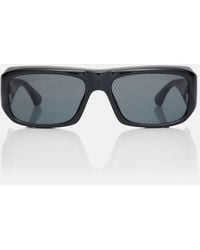 Saint Laurent - Sl Logo Rectangular Sunglasses - Lyst