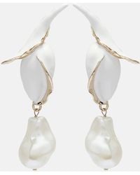 Erdem - Orecchini Pendenti Con Perle - Lyst
