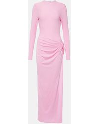 Magda Butrym - Maxi Dress With Long Gathered Sleeves - Lyst