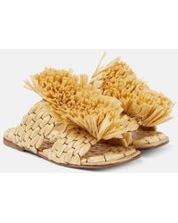 Dries Van Noten - Mules Espadrilles En Raphia - Lyst