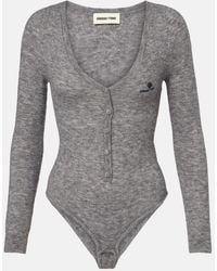 ShuShu/Tong - Logo Wool-Blend Bodysuit - Lyst