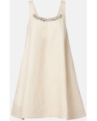 Simone Rocha - Embellished Cotton Minidress - Lyst