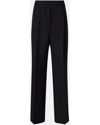Rohe - Pleated Wool And Mohair Wide-Leg Pants - Lyst