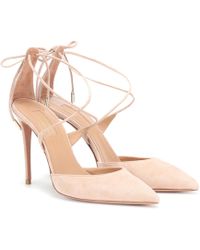 Aquazzura Salones Very Matilde 105 de gamuza - Rosa