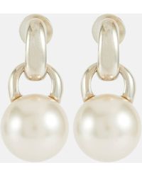 Sophie Buhai - Everyday Sterling Silver And Crystal Pearl Drop Earrings - Lyst