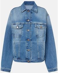 Prada - Oversized Denim Jacket - Lyst