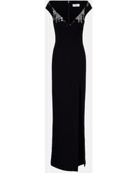 Safiyaa - Lucrezia Embellished Crepe Gown - Lyst