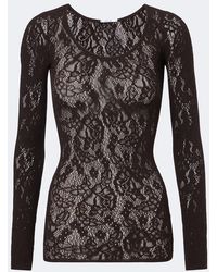 Wolford - Infinite Floral Lace Top - Lyst