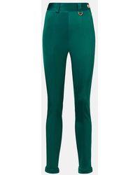 Chloé - High-Rise Jersey Slim Pants - Lyst