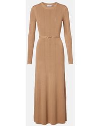 Gabriela Hearst - Imagene Belted Wool Midi Dress - Lyst