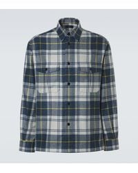 dunhill - Sobrecamisa De Cachemir A Cuadros - Lyst