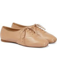 Damen Schuhe Flache Schuhe Schnürschuhe und Schnürstiefel Gabriela Hearst Schnürschuhe Aus Leder tera in Braun 