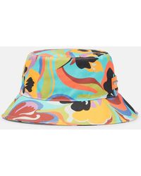 Etro - Printed Cotton Canvas Bucket Hat - Lyst