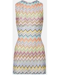 Missoni - Zigzag Lame Minidress - Lyst