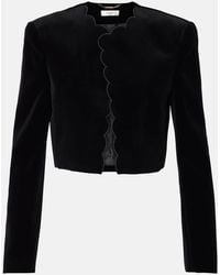 Chloé - Chaqueta Spencer De Terciopelo - Lyst