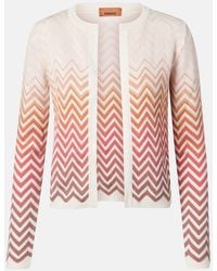 Missoni - Zigzag Cotton-Blend Cardigan - Lyst