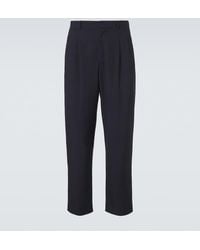 The Row - Pantalones Rectos Tarek De Lana Virgen - Lyst