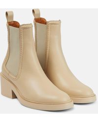 Chloé - Mallo Leather Chelsea Boots - Lyst