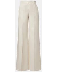 Max Mara - Badesse High-Rise Linen Wide-Leg Pants - Lyst