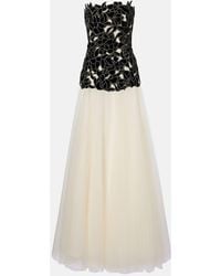 Costarellos - Alessi Embellished Tulle Gown - Lyst