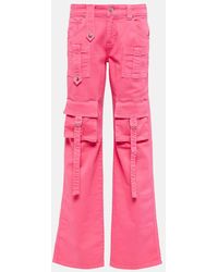 Blumarine - Pantaloni cargo di jeans a vita bassa - Lyst