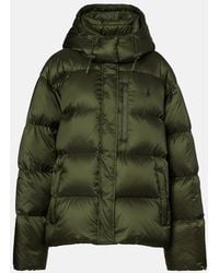 Ralph Lauren - Carly Water-Repellent Quilted Duck Down Wind Resistant Detachable Hood Short Puffer Jacket - Lyst