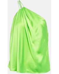 The Sei - One-shoulder Silk Satin Top - Lyst