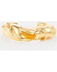 Loewe - Medium Nappa Twist Cuff In Sterling Silver - Lyst