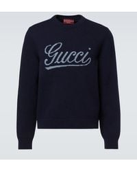 Gucci - Logo Wool Sweater - Lyst