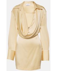 Blumarine - Draped Minidress - Lyst
