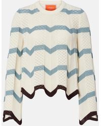 La DoubleJ - Pull Court En Coton A Motif Chevron - Lyst