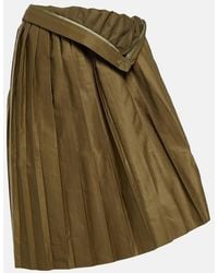 MM6 by Maison Margiela - Pleated Midi Skirt - Lyst